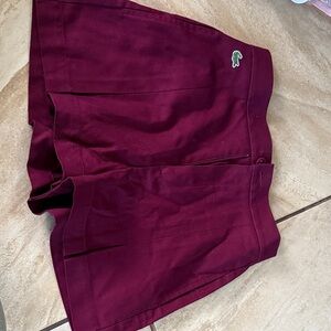 Lacoste Women's Deep Burgundy Shorts